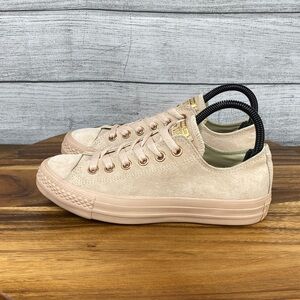 Converse Chuck Taylor All Star Low Bisque Blush Rose Gold Shoes Women’s Size 6.5